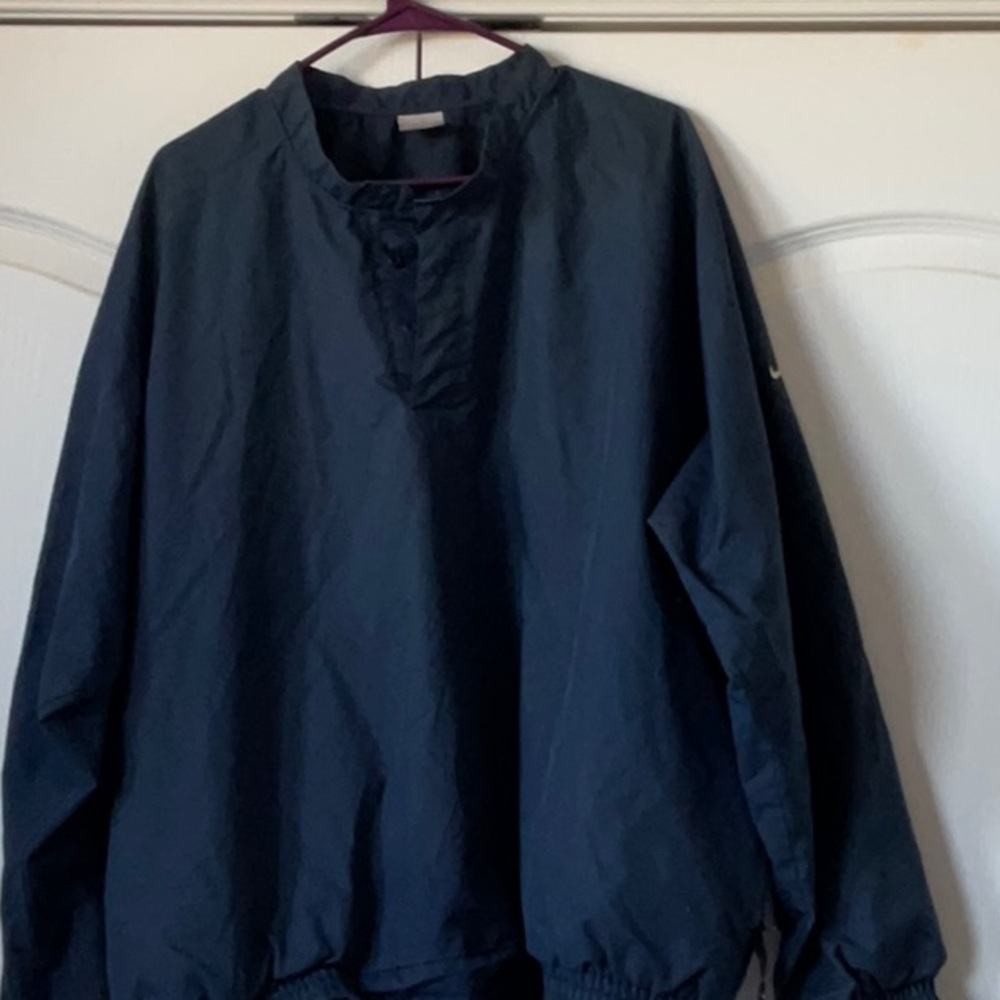 Men's Navy Pullover Jacket